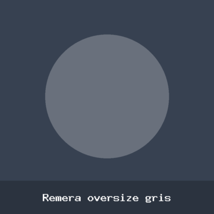 Remera oversize gris